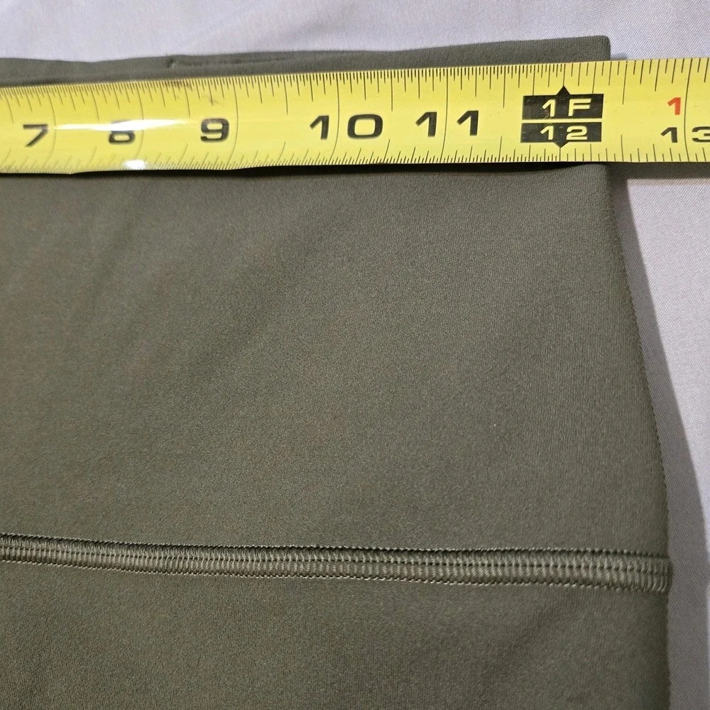 Lululemon Align High Rise Mini Flared Pants Grey Sage Green Size 6 - Picture 2 of 6
